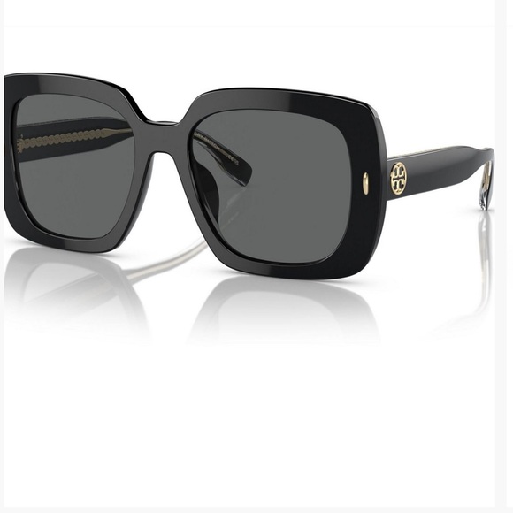 Tory Burch Accessories - TORY BURCH MILLER OVERSIZED SQUARE FRAME SUNGLASSES/ BLACK Designer Sunglasses